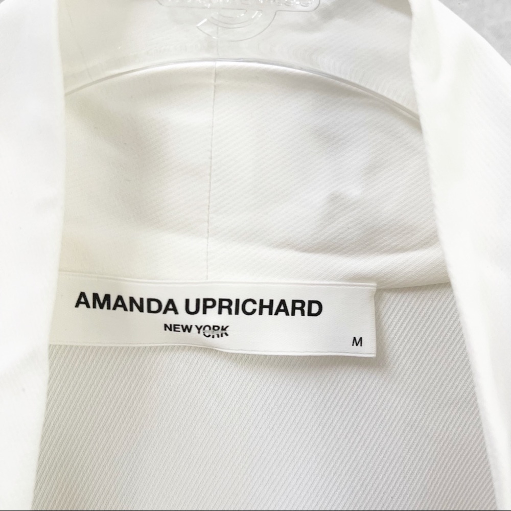 Amanda Uprichard Laurie Jumpsuit Ivory Long Sleeves Size Medium - Picture 4 of 5